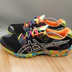ASICS Shoes Mens 13 Gel Noosa Tri 8 Running Black Rainbow T306N NWT